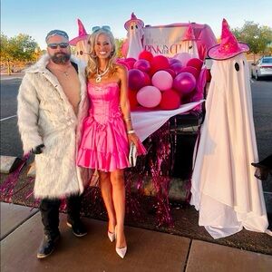 Custom “Barbie Dress” worn once Size 4